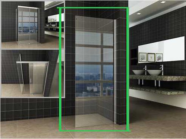 Wiesbaden side zijwand voor nisdeur 120x200 cm nano glas 20.3444 - afbeelding 1 van  3