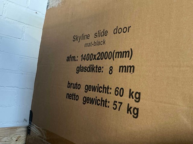 Wiesbaden skyline 140x200cm schuifdeur - afbeelding 3 van  4