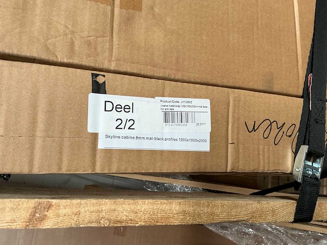 Wiesbaden skyline cabine 100x100x200cm - afbeelding 3 van  5