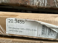 Wiesbaden slim 20.3455 douche glasplaat 8mm nano 100x200cm - afbeelding 2 van  2