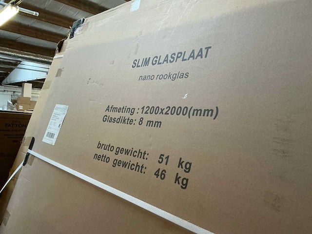 Wiesbaden slim nano rookglas 120x200cm inloopdouche - afbeelding 2 van  2