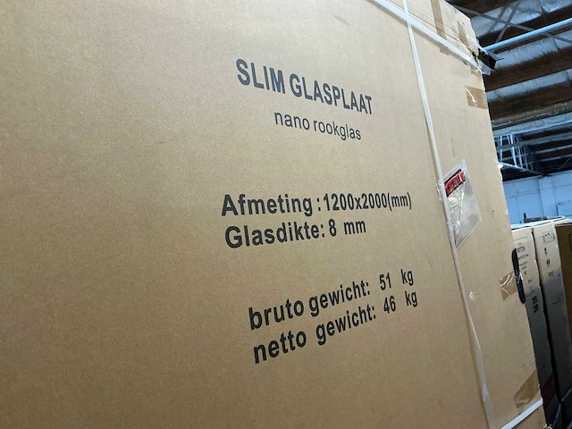 Wiesbaden slim nano rookglas 120x200cm inloopdouche - afbeelding 3 van  3