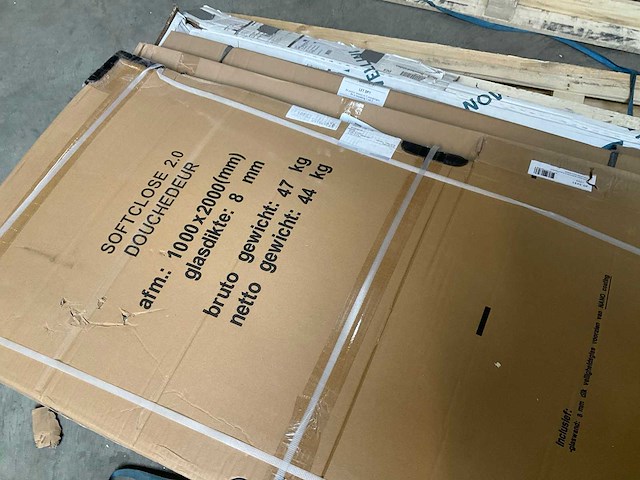 Wiesbaden softclose schuifdeur 1000 x 2000 x 8 mm nano helder glas/chroom - afbeelding 1 van  1