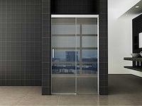 Wiesbaden softclose schuifdeur 1000 x 2000 x 8 mm nano helder glas/chroom - afbeelding 1 van  4