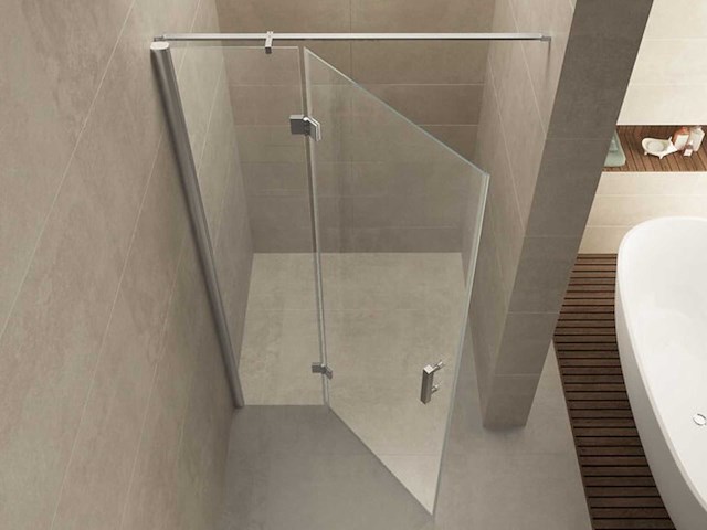 Wiesbaden vaz nis swingdeur met vast paneel 80x200 cm nano glas 20.3920 - afbeelding 1 van  4