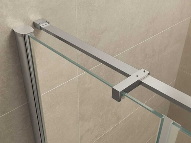 Wiesbaden vaz nis swingdeur met vast paneel 80x200 cm nano glas 20.3920 - afbeelding 2 van  4