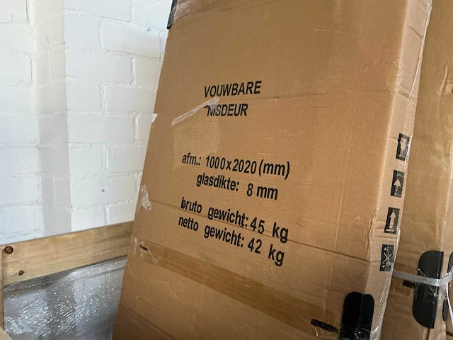 Wiesbaden vouwbare nisdeur 100x202cm douchecabine - afbeelding 2 van  3