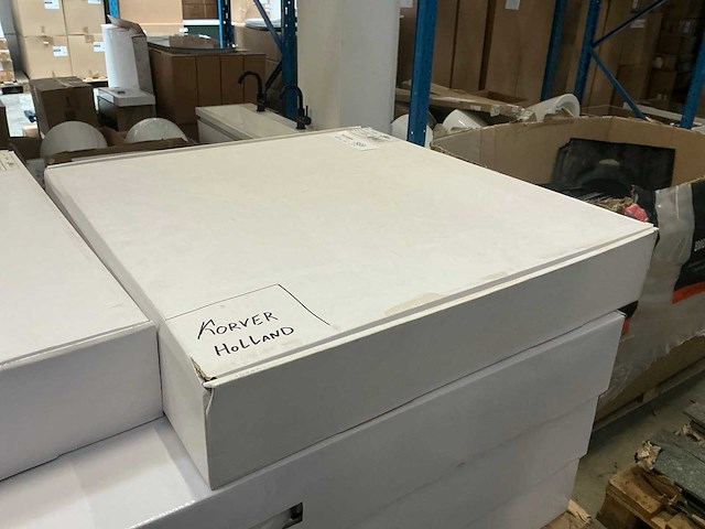 Wiesbaden waterval douchekop met douchearm 40x25 cm geborsteld staal - afbeelding 3 van  3