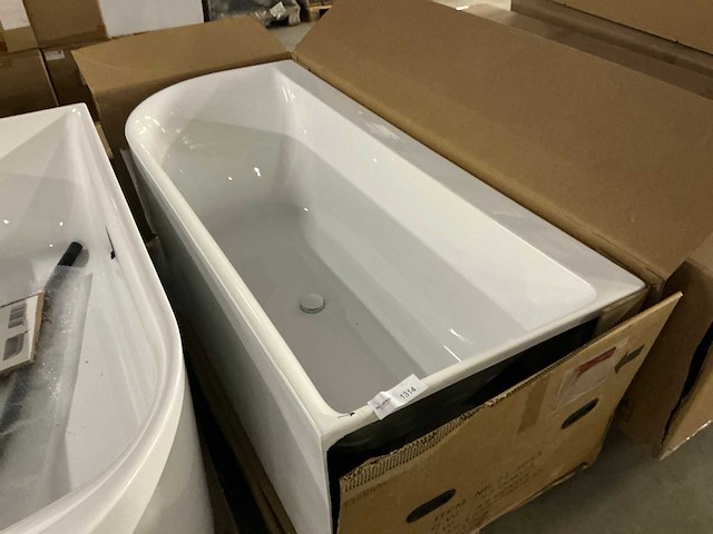 Wiesbaden zenn half vrijstaand ligbad (170x75 cm) - afbeelding 3 van  3