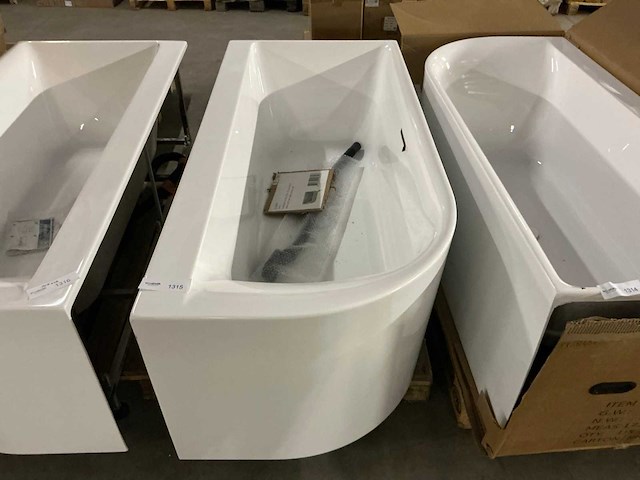 Wiesbaden zenn half vrijstaand ligbad (170x75 cm) - afbeelding 3 van  3