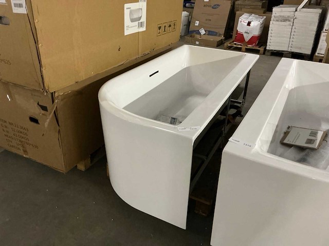 Wiesbaden zenn half vrijstaand ligbad (170x75 cm) - afbeelding 2 van  4