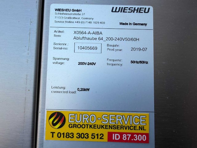 Wiesheu - 2019 - oven + dekoven - bakkerijoven - afbeelding 3 van  3