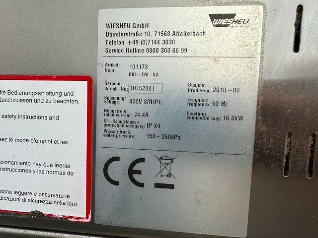 Wiesheu b04-em-va bakkerijoven - afbeelding 9 van  9