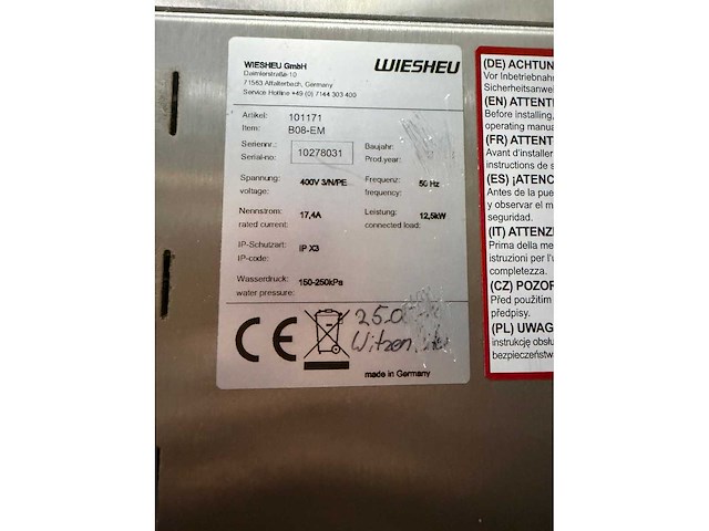 Wiesheu b08-em dubbele combi oven - afbeelding 6 van  6