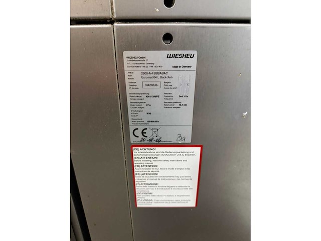 Wiesheu dubbele combi oven - afbeelding 5 van  5