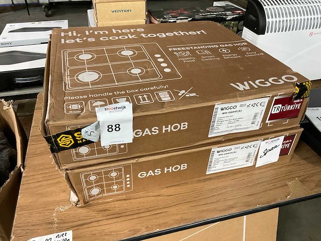 Wiggo - wh-g604f - vrijstaand - hot plates (2x) - afbeelding 1 van  3