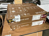 Wiggo - wh-g604f - vrijstaand - hot plates (2x) - afbeelding 1 van  3