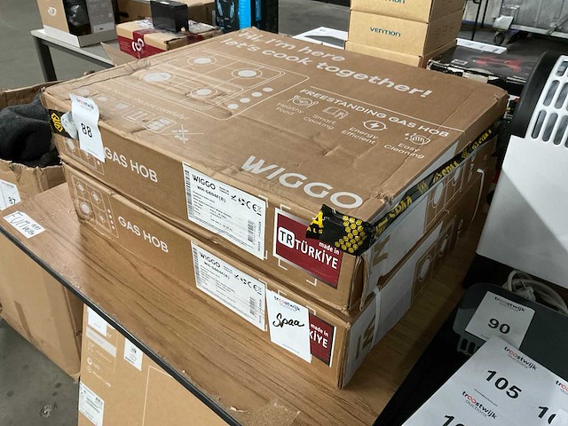 Wiggo - wh-g604f - vrijstaand - hot plates (2x) - afbeelding 2 van  3