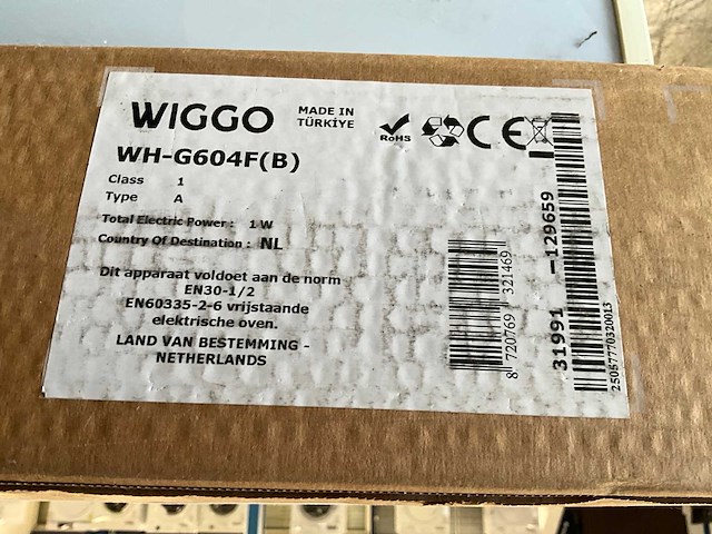 Wiggo wh-g604f(b) gaskookplaat - afbeelding 3 van  3