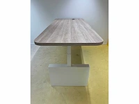 Wigvormig elektrisch zit-sta bureau 266x112 - afbeelding 5 van  14