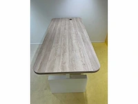 Wigvormig elektrisch zit-sta bureau 266x112 - afbeelding 6 van  14
