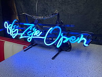 Wij zijn open glas neon decoratie - afbeelding 1 van  2