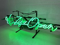 Wij zijn open glas neon - afbeelding 1 van  3