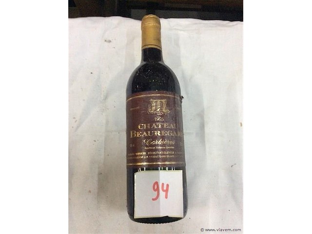 Wijn chateau beauregard corbières 1995. - afbeelding 1 van  2
