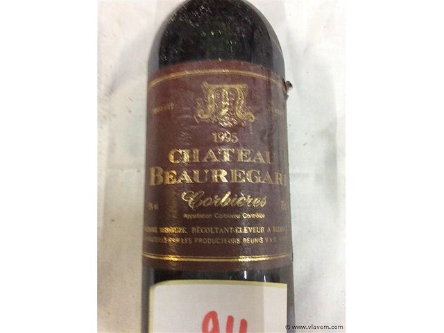 Wijn chateau beauregard corbières 1995. - afbeelding 2 van  2