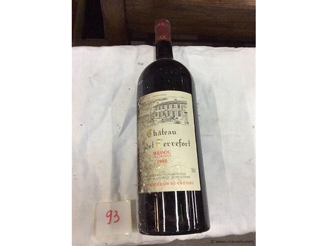 Wijn magnumfles medoc 1998 - afbeelding 1 van  2