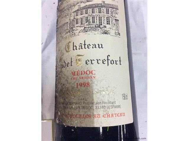 Wijn magnumfles medoc 1998 - afbeelding 2 van  2