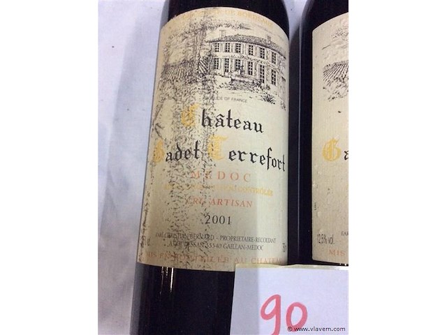 Wijn medoc 2001 2st - afbeelding 2 van  2