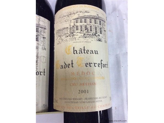 Wijn medoc 2001 2st - afbeelding 2 van  2