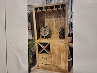 Wijnkast, mangohout - afbeelding 3 van  10