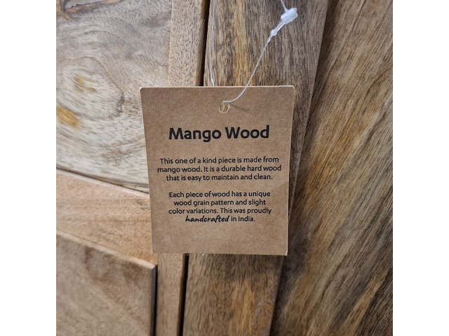 Wijnkast, mangohout - afbeelding 9 van  10