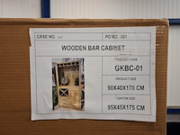 Wijnkast, mangohout - afbeelding 10 van  10