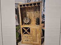 Wijnkast, mangohout - afbeelding 3 van  10