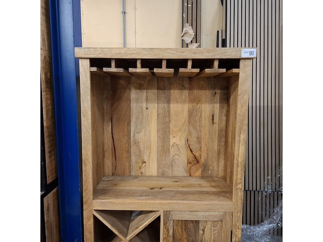 Wijnkast, mangohout - afbeelding 6 van  10