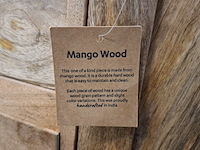 Wijnkast, mangohout - afbeelding 9 van  10