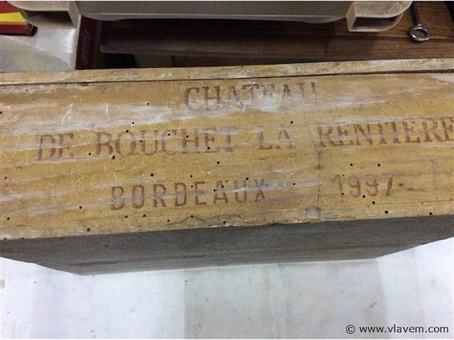 Wijnkist chateau de …. bordeaux 1997. - afbeelding 2 van  2