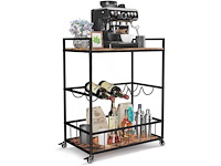 Wijnrek - keukentrolley (4x) - afbeelding 1 van  1