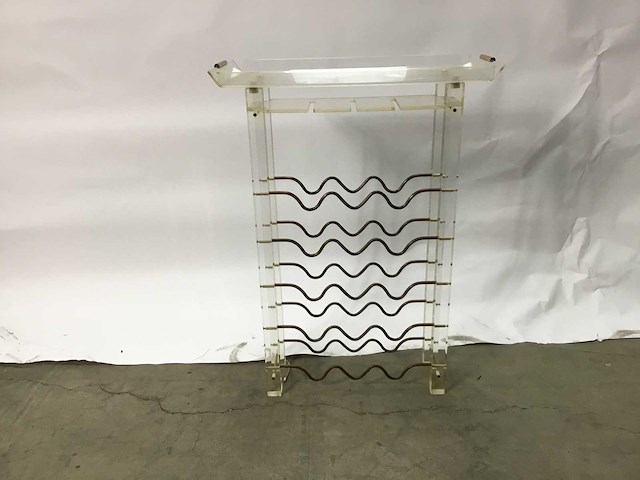 Wijnrek met dienblad - afbeelding 1 van  5