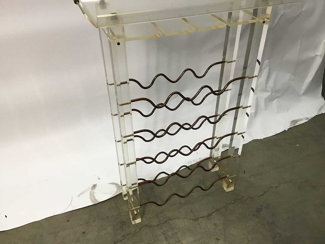 Wijnrek met dienblad - afbeelding 2 van  5