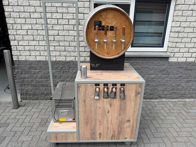 Wijntap - 4 kraans + koeling - tapinstallatie - afbeelding 1 van  4