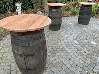 Wijnvatten als staantafels (4x) - afbeelding 8 van  8