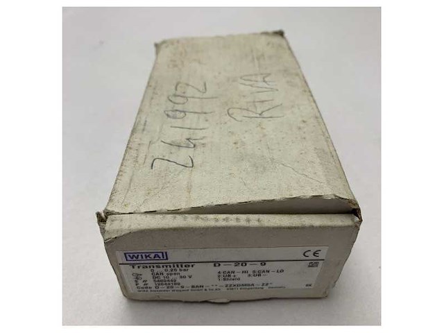 Wika d-20-9 marine pressure transmitter sensor stainless steel 0-0.25 bar canopen interface - afbeelding 8 van  9