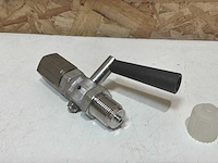 Wika manometerkraan g1/2"inw-uitw 910.10 rvs 316ti (10x) - afbeelding 4 van  5