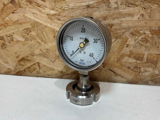 Wika rvs 232.50-100 pc+1302 0-40 manometer - afbeelding 5 van  6