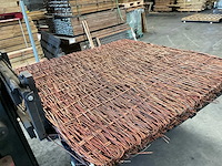 Wilgenteen tuinscherm "stingray" - 180x180 cm (4x) - afbeelding 3 van  9