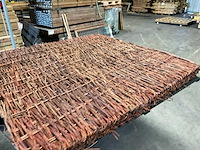 Wilgenteen tuinscherm "stingray" - 180x180 cm (4x) - afbeelding 4 van  9